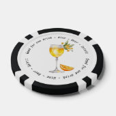 Modern Business Event Mimosa Drink Voucher Poker Chips (Enkel)