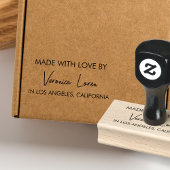 Modern Business Gemaakt met Love City Signature Rubberstempel
