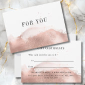 MODERN BUSINESS GIFT CERTIFICATE