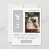 Modern Business Grijs Gratis Gift E-mail Promotie Aankondiging (Voorkant)