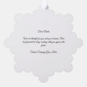 Modern Business Happy Thanksgiving Pumpkin Wreath Ornament Kaart (Achterkant)