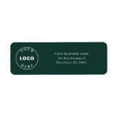 Modern Business Logo Aangepast retouradres Etiket (Voorkant)