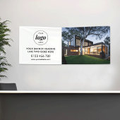 Modern Business Logo Adverteren Achtergrond Foto 6 Spandoek