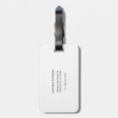 Modern Business Logo and QR Code Promotional Bagagelabel (Achterkant verticaal)