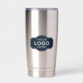 Modern Business Logo and Website Custom Geïsoleerde Drinkbeker (Achterkant)