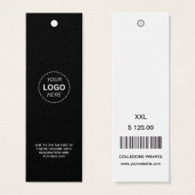 Modern Business Logo Barcode Store Prijs Labels
