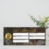 Modern Business Logo Cadeaubon Foto (Staand voorkant)