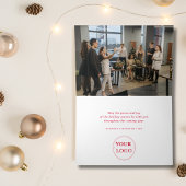 Modern Business Logo Christmas Corporate Feestdagen Kaart