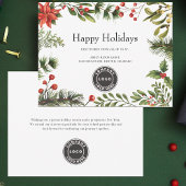 Modern Business Logo Christmas Greenery Feestdagen Kaart