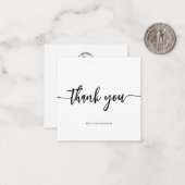 Modern Business Logo Company dank u Notitiekaartje (Voorkant / Achterkant in situ)