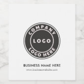 Modern Business Logo Company Promotion Wijn Etiket (Enkel label)