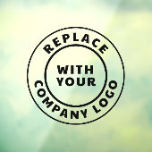 Modern Business Logo Company Showroom Raamsticker (Vel 3)