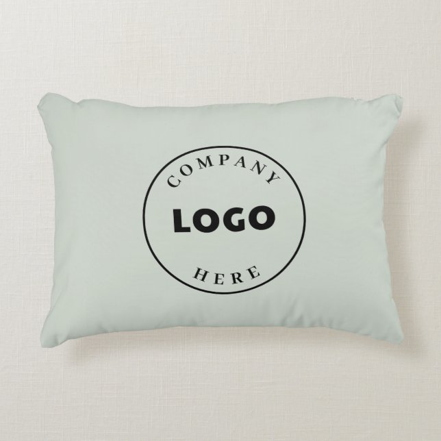 Modern Business Logo Company Swag Custom Accent Kussen (Voorkant)