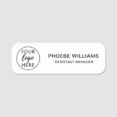 Modern Business Logo Conference Custom Naamplaatje (Voorkant)