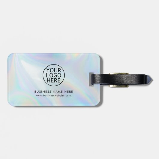 Modern Business Logo Corporate Custom Bagagelabel (Achterkant horizontaal)