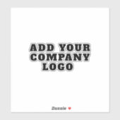 Modern Business Logo Corporate Executive Laptop Sticker (Vel)