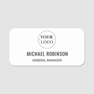 Modern Business Logo Custom Medewerker Personeel Naamplaatje