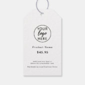 Modern Business Logo Eenvoudig Label op maat Cadeaulabel (Achterkant)