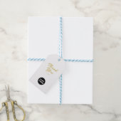 Modern Business Logo Elegant Script Bedankt Cadeaulabel (Met Touw)