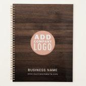 Modern Business Logo Elegant Wood Look 2026 Planner (Voorkant)