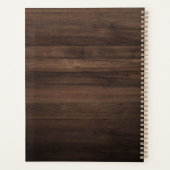 Modern Business Logo Elegant Wood Look 2026 Planner (Achterkant)