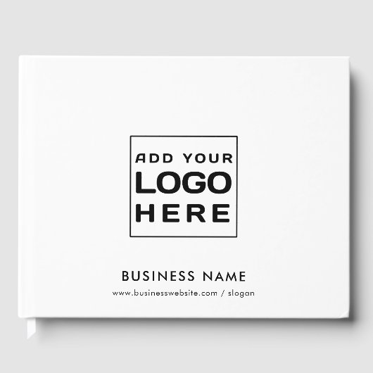 Modern Business Logo en Website Custom Gastenboek (Voorkant)
