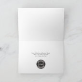 Modern Business Logo Festive Christmas Feestdagen Kaart (Binnen)