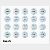 Modern Business Logo Holographic Custom Ronde Sticker (Vel)