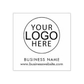 Modern Business Logo Kantoor Collega's Custom Rubberstempel (Afrduk)