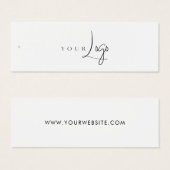 Modern Business Logo Label Hang Label Mini Visitekaartjes (Voorkant /achterkant)