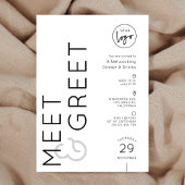 Modern Business Logo Meet & Greet Networking Event Kaart