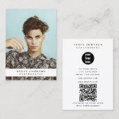 Modern Business Logo Minimal Fotograaf Foto Visitekaartje (Voorkant / Achterkant)