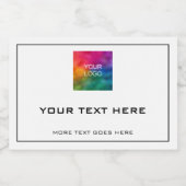 Modern Business Logo Minimal Sjabloon Professional Voedselcontainer Etiket (Enkel label)