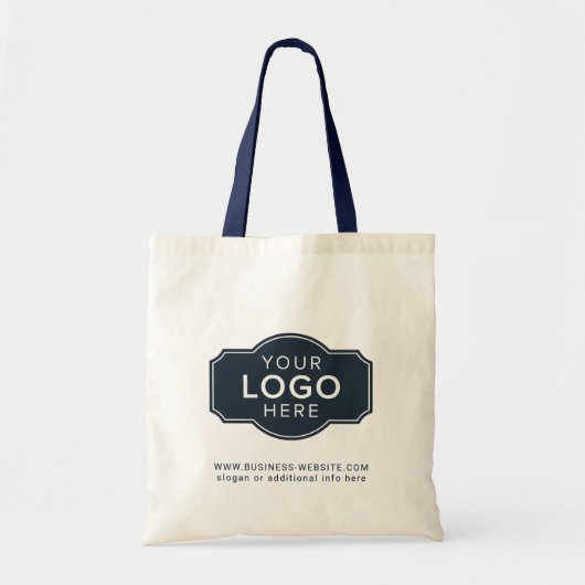 Modern Business Logo Minimalist Custom Promotional Tote Bag (Voorkant)