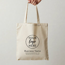 Modern Business Logo Minimalist Custom Tote Bag