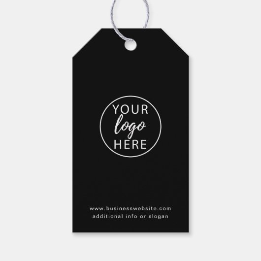Modern Business Logo minimalistische Custom Price Cadeaulabel (Voorkant)