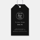 Modern Business Logo minimalistische Custom Price Cadeaulabel (Achterkant)