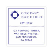 Modern Business Logo Naam Adres Gepersonaliseerd Zelfinktende Stempel (Design)