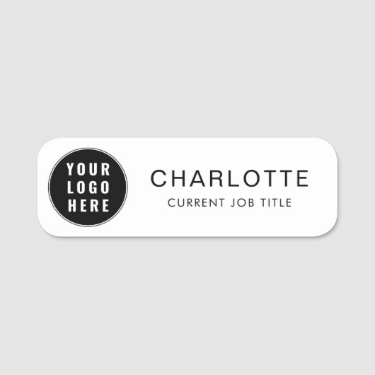 Modern Business Logo Naam Bedrijfsmedewerker Naamplaatje (Voorkant)