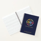 Modern Business Logo Navy Blue & Gold Professional Notitieboek (Binnen)