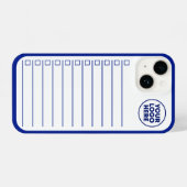 Modern Business Logo Navy Blue To Do List iPhone Hoesje (Achterkant horizontaal)