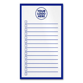 Modern Business Logo Navy Blue To Do List Magnetisch Visitekaartje