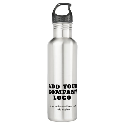 Modern Business Logo Nieuwe medewerkers Swag Custo Waterfles (Voorkant)