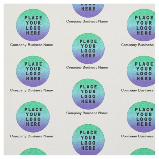 Modern Business Logo Pattern Aangepast Stof (Swatch)