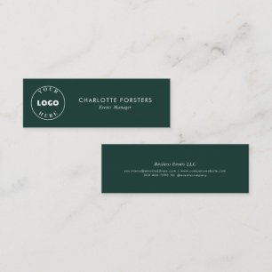 Modern Business Logo Plain Bedrijfsmedewerkers Mini Visitekaartje