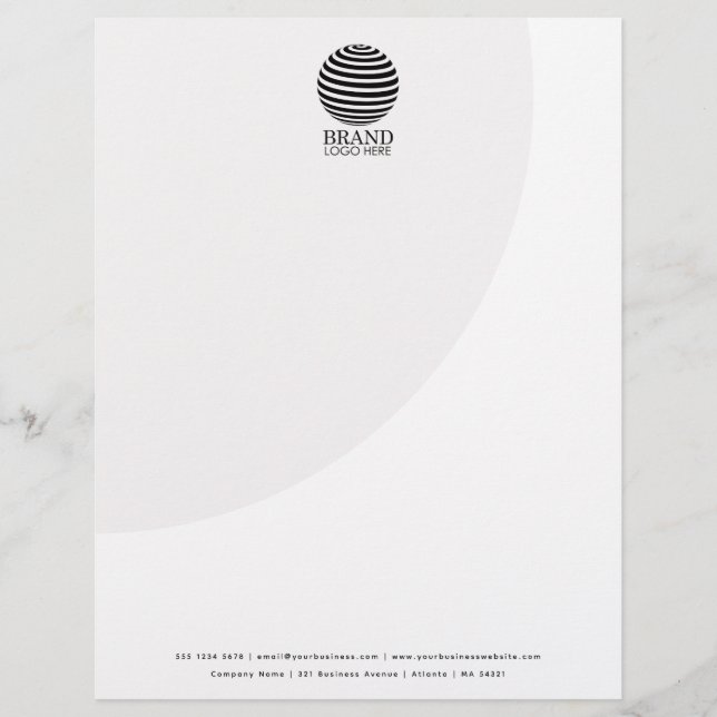 Modern Business Logo Professional Letterhead Briefhoofd (Voorkant)