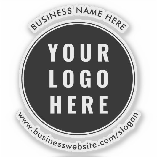 Modern Business Logo Promotional Custom Sticker (Voorkant)