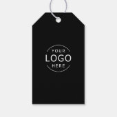 Modern Business Logo QR Code Feedback Social Media Cadeaulabel (Achterkant)