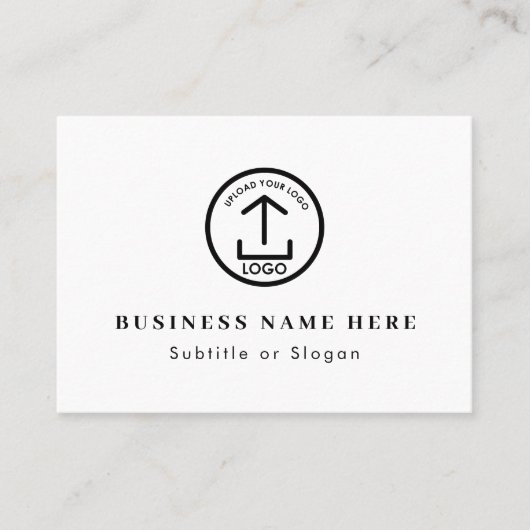 Modern Business Logo QR Code Social Media Contact Visitekaartje (Voorkant)