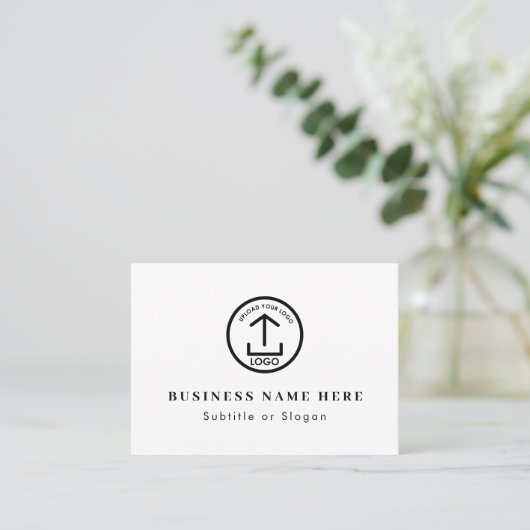 Modern Business Logo QR Code Social Media Contact Visitekaartje (Staand voorkant)